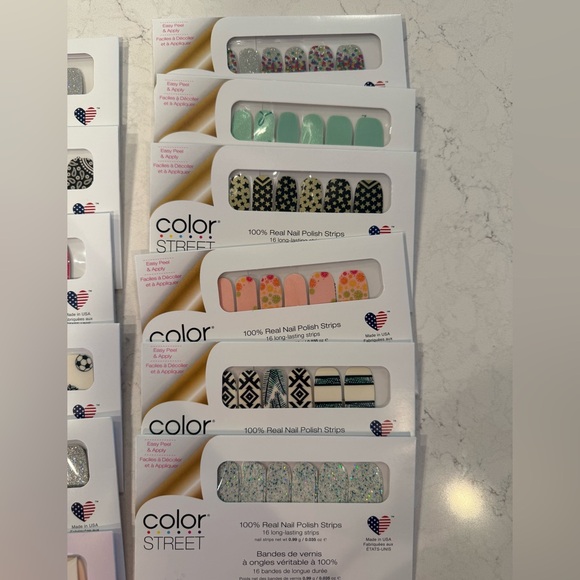 22 Color Street Polish Strips - Vibrant Collection Nails & Toenails - Picture 2 of 5